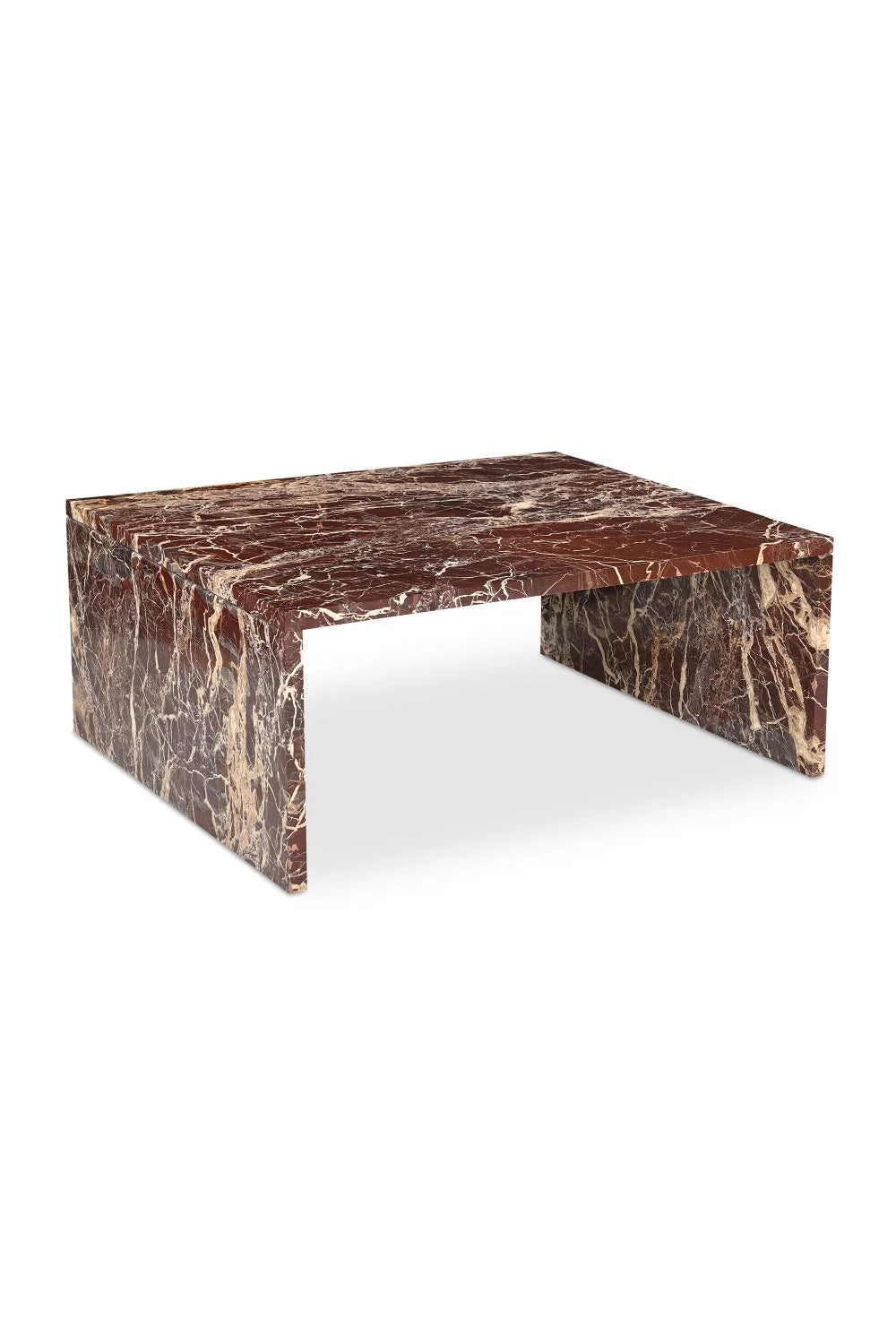 Luxury Marble Rectangular Coffee Table Modern Italian Style for Villa