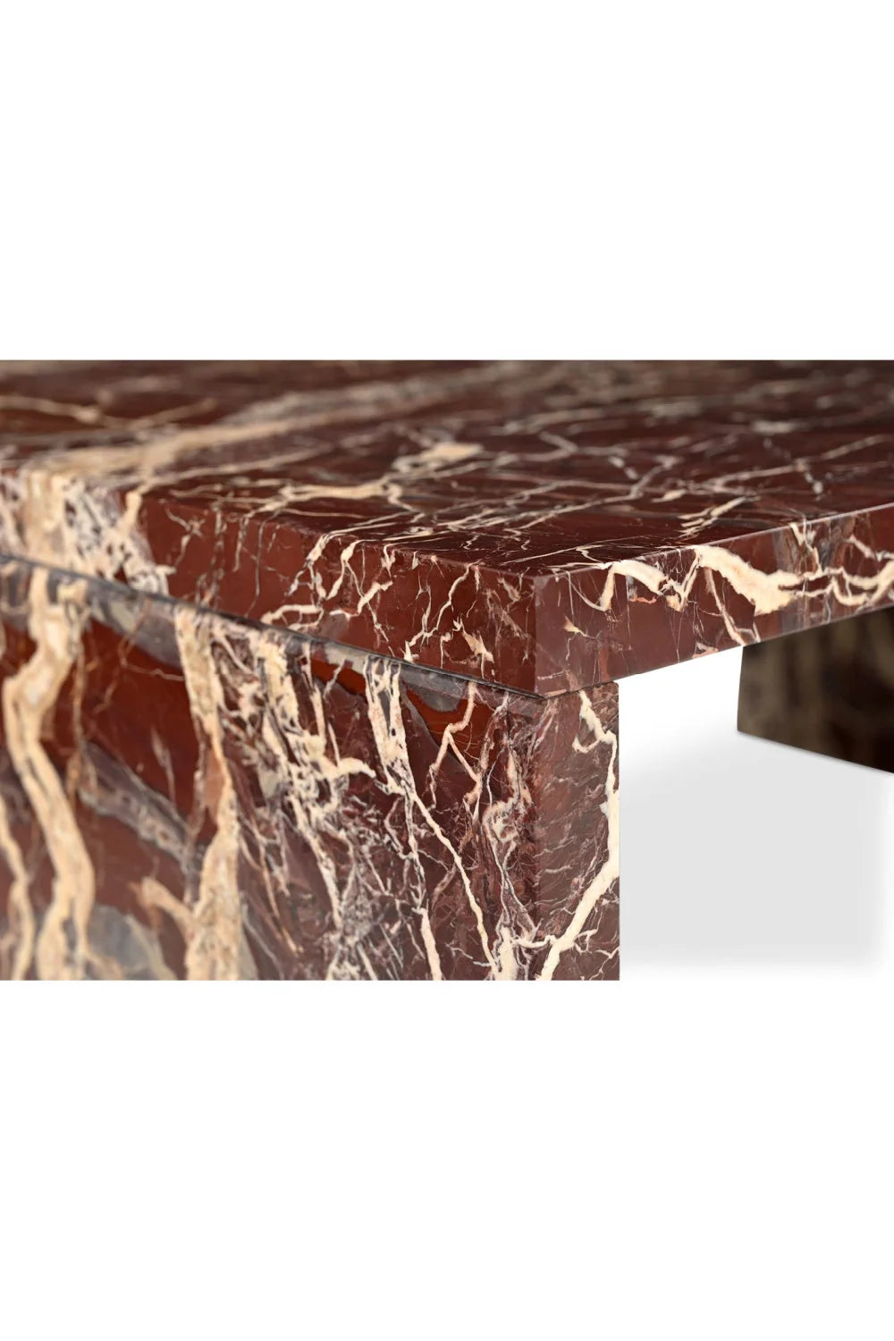 Luxury Marble Rectangular Coffee Table Modern Italian Style for Villa