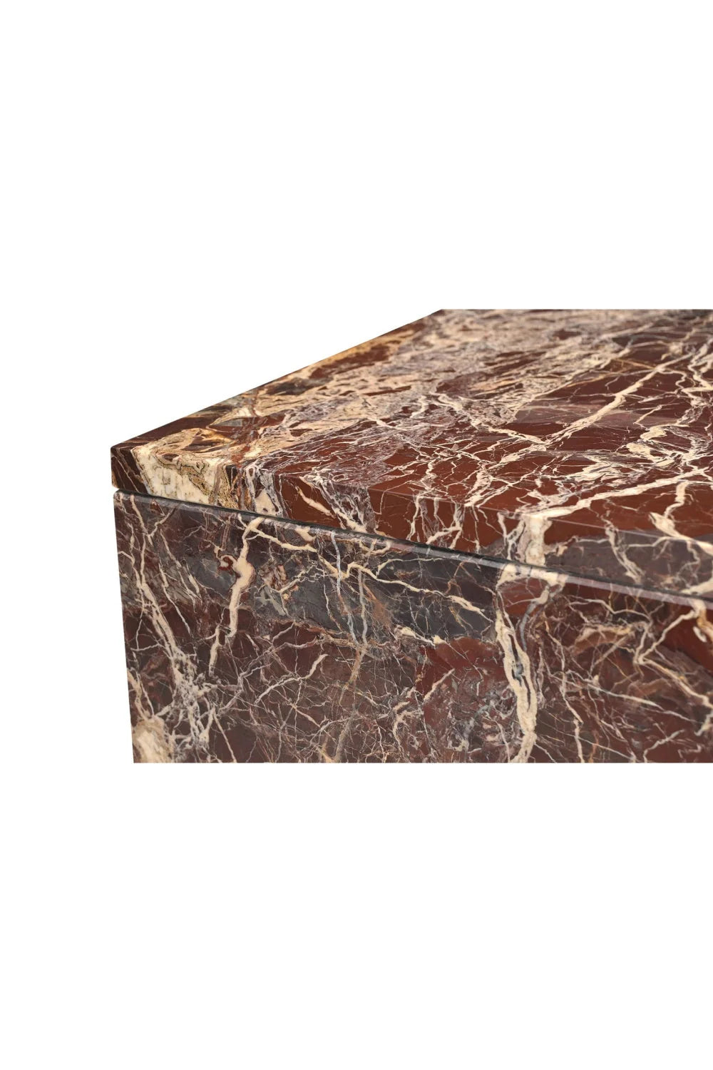 Luxury Marble Rectangular Coffee Table Modern Italian Style for Villa