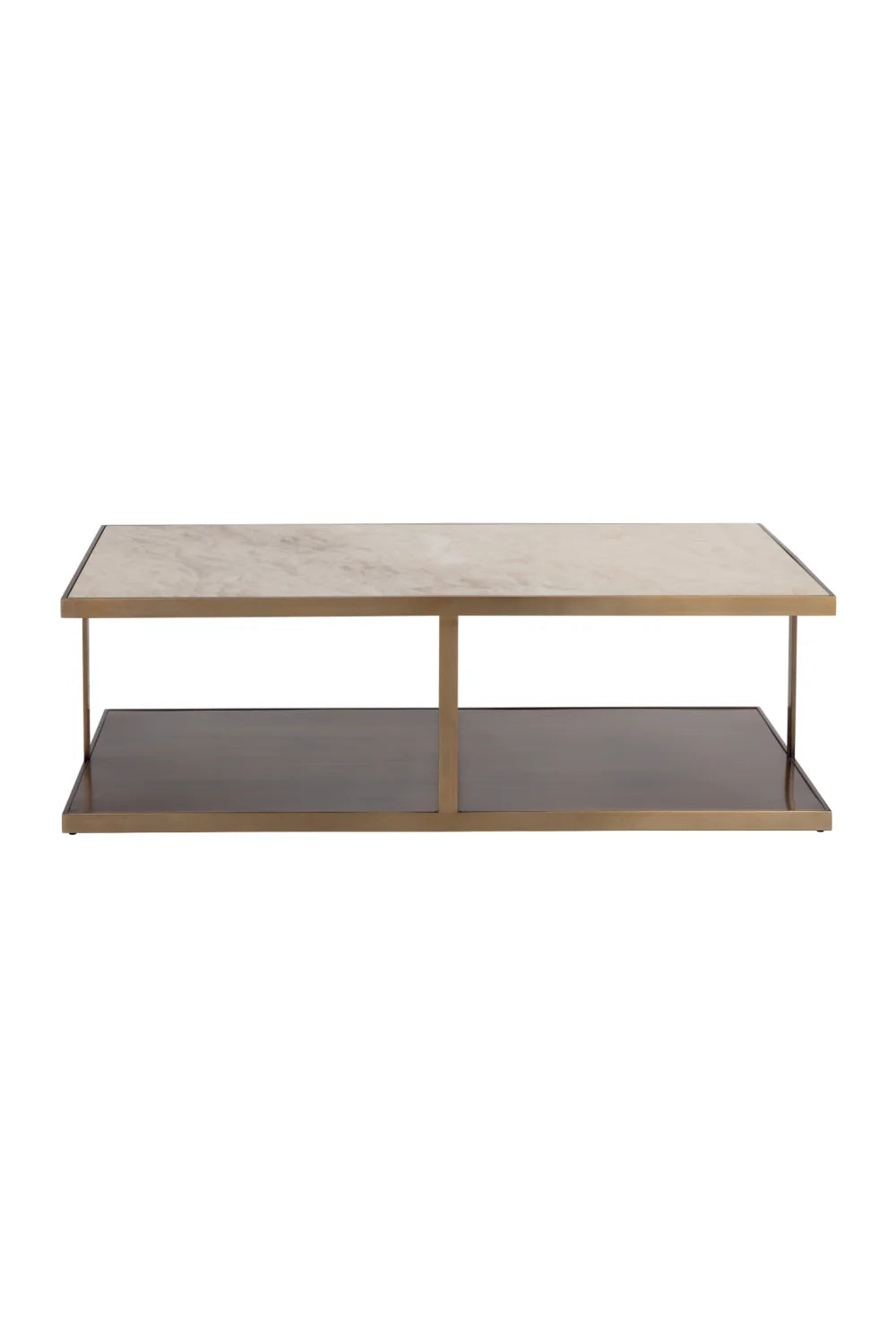 Luxury Marble Rectangular Coffee Table Modern Italian Style for Villa