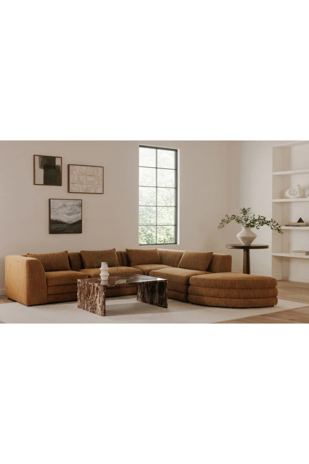 Luxury Marble Rectangular Coffee Table Modern Italian Style for Villa