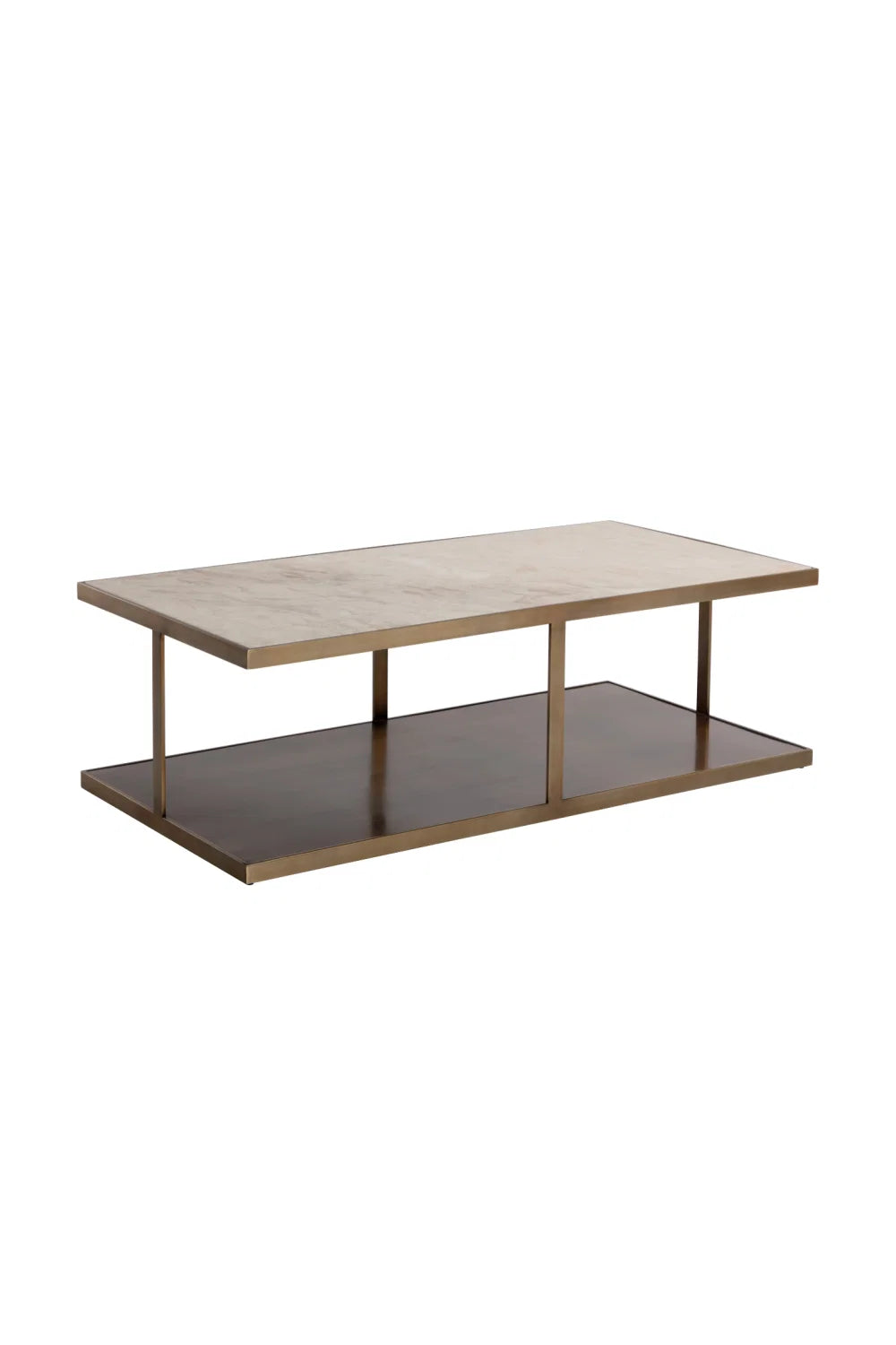 Luxury Marble Rectangular Coffee Table Modern Italian Style for Villa