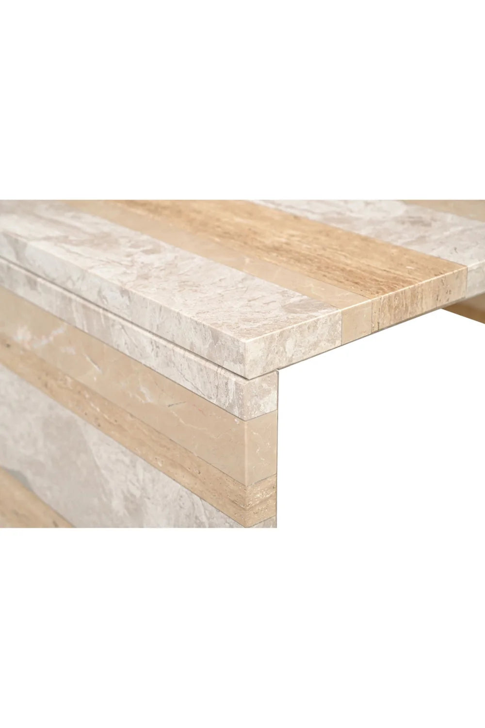 Luxury Marble Rectangular Coffee Table Modern Italian Style for Villa
