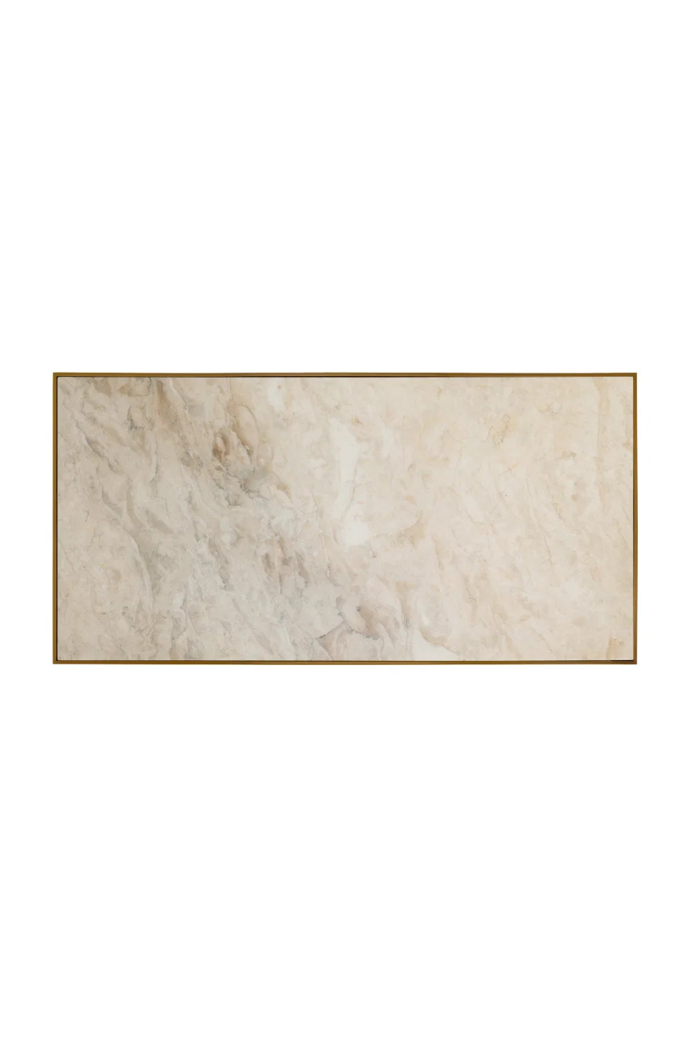 Luxury Marble Rectangular Coffee Table Modern Italian Style for Villa