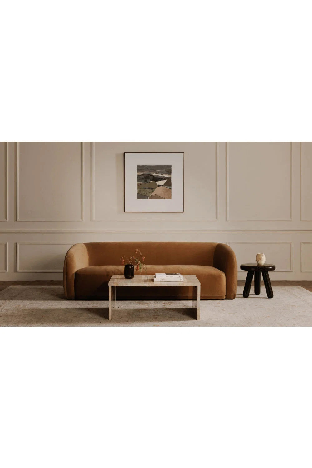 Luxury Marble Rectangular Coffee Table Modern Italian Style for Villa
