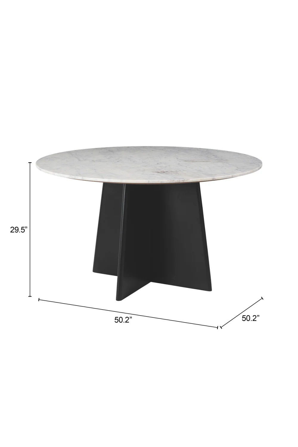 Luxury Marble Round Dining Table Modern Italian Style for Villa
