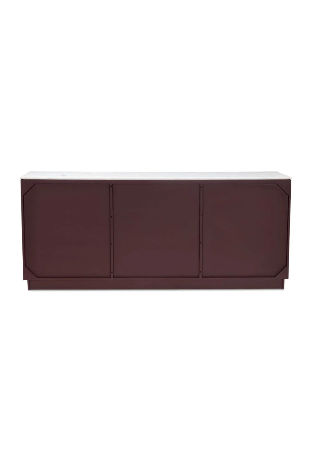 Luxury Marble Top Wooden 2-Door Sideboard European Style for Villa