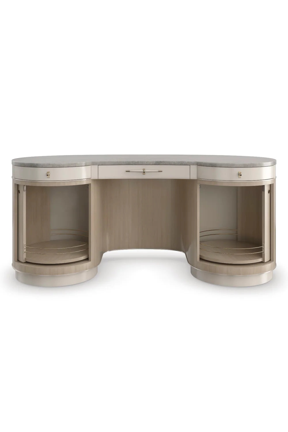 Luxury Marble Wooden Modern Desk European Style for Villa