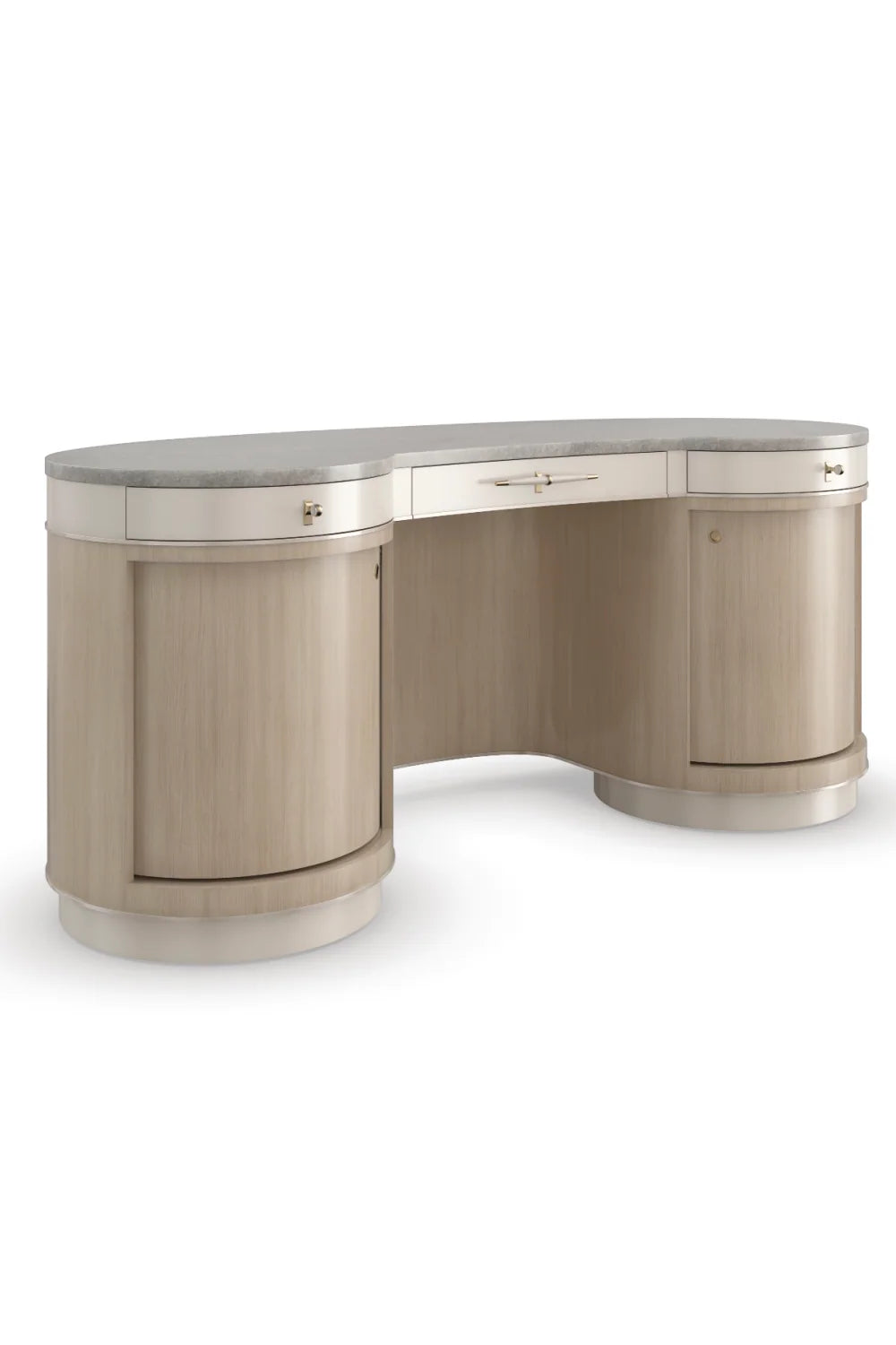 Luxury Marble Wooden Modern Desk European Style for Villa