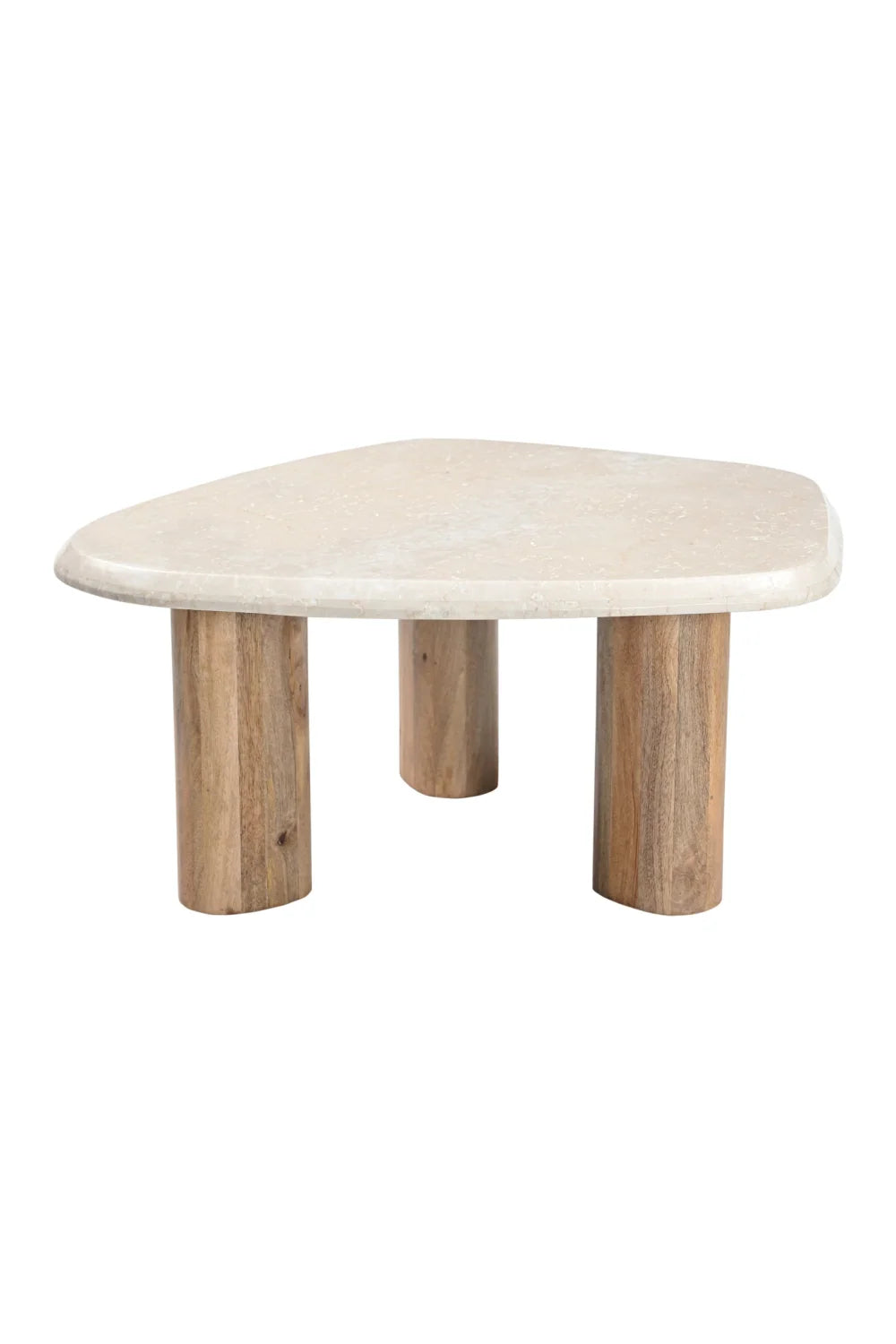 Luxury Marlin Botticino Marble Nesting Coffee Tables Modern Italian Style for Villa