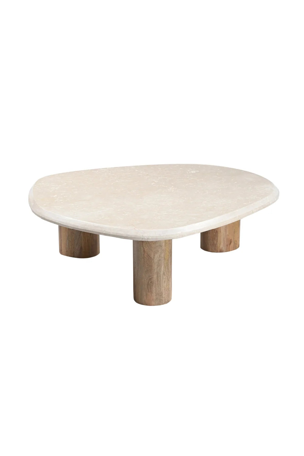 Luxury Marlin Botticino Marble Nesting Coffee Tables Modern Italian Style for Villa