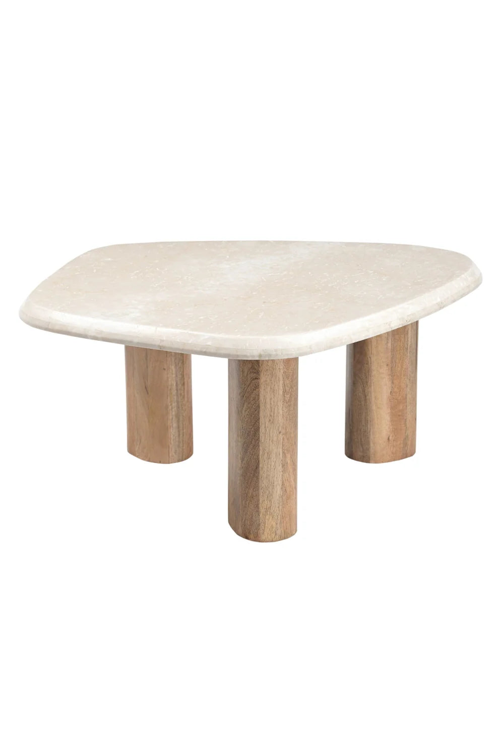 Luxury Marlin Botticino Marble Nesting Coffee Tables Modern Italian Style for Villa