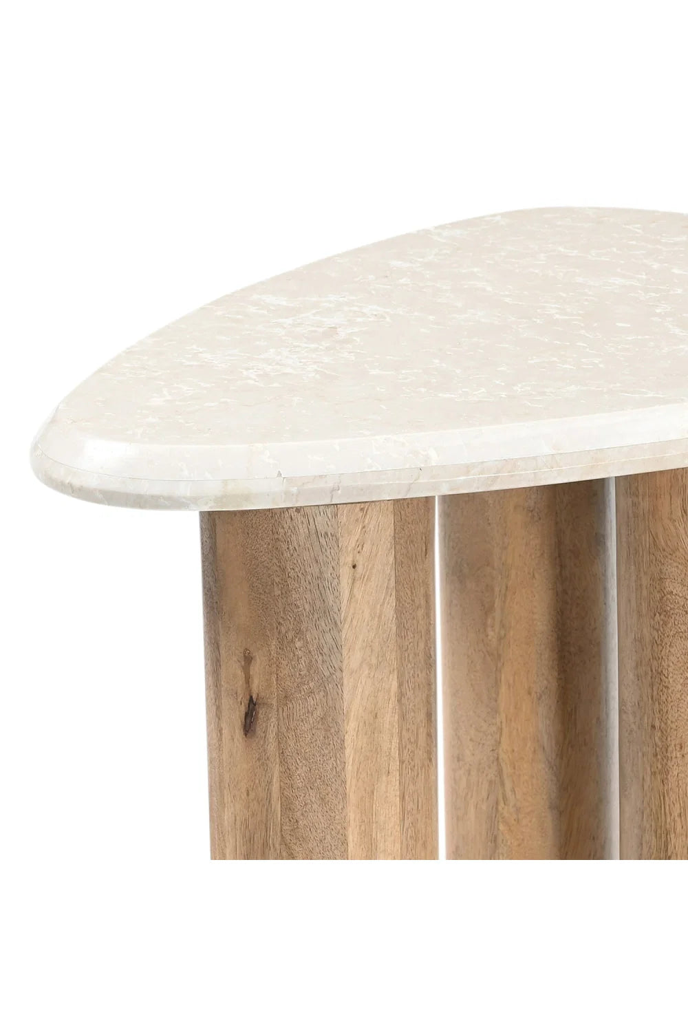 Luxury Marlin Botticino Marble Nesting Coffee Tables Modern Italian Style for Villa