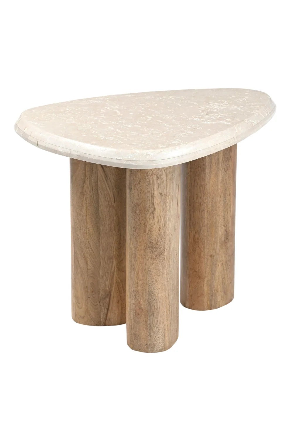 Luxury Marlin Botticino Marble Nesting Coffee Tables Modern Italian Style for Villa