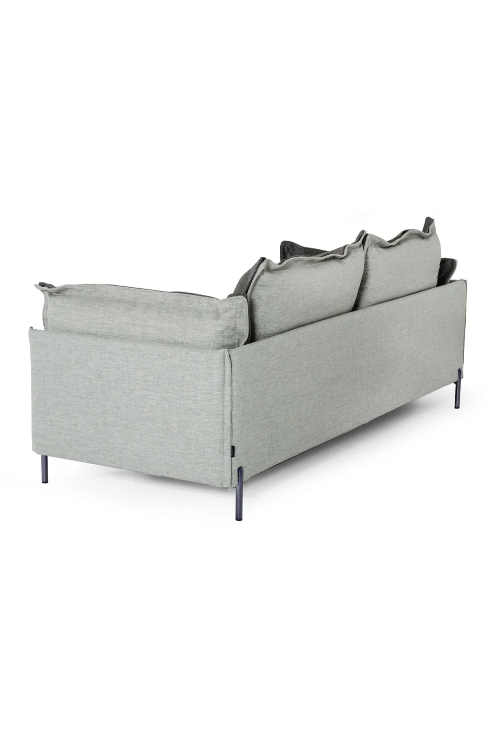 Luxury Mars Flange Grey Fabric Sofa Modern Italian Style for Villa