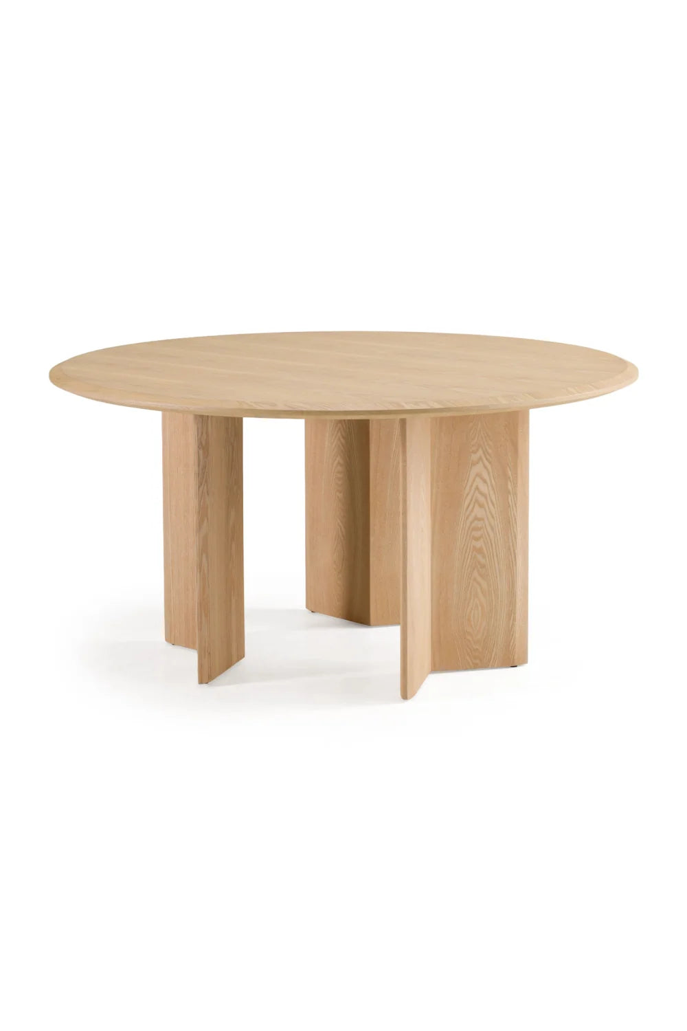 Luxury Masuda Ash Round Dining Table Modern Italian Style for Villa