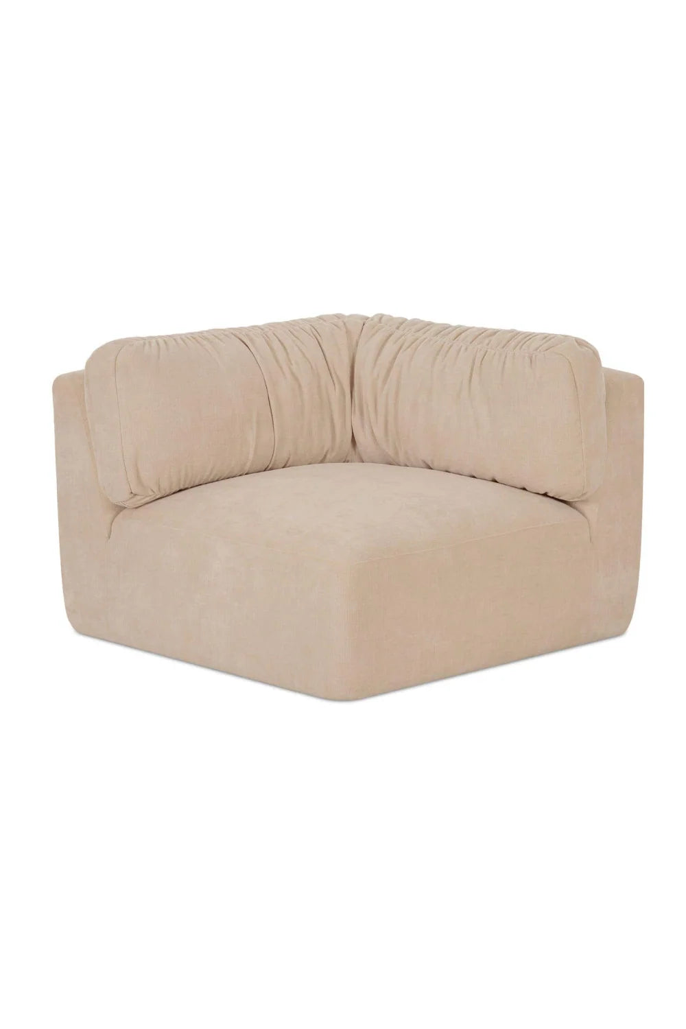 Luxury Matina Chenille Corner Sofa Modern Italian Style for Villa