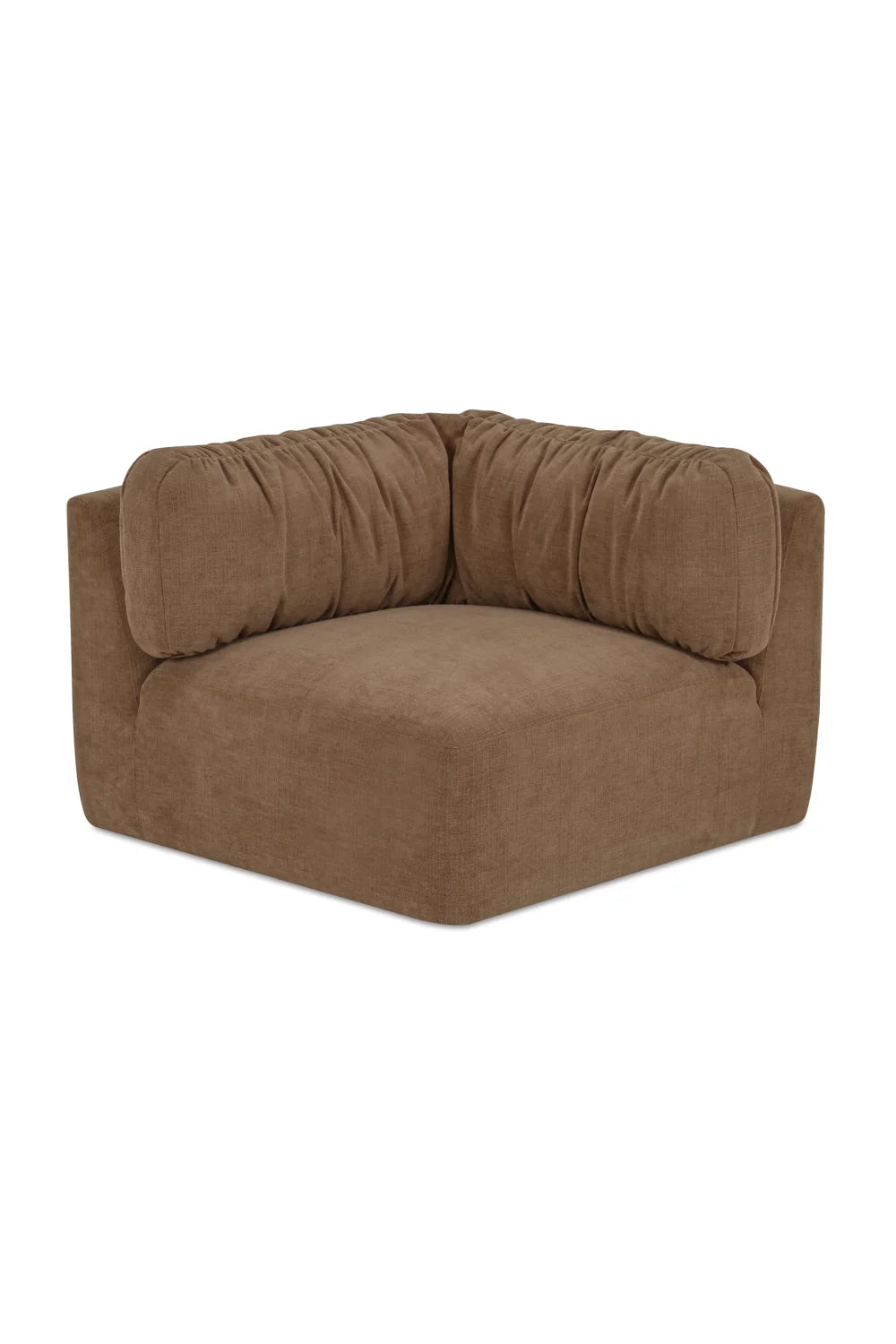 Luxury Matina Chenille Corner Sofa Modern Italian Style for Villa