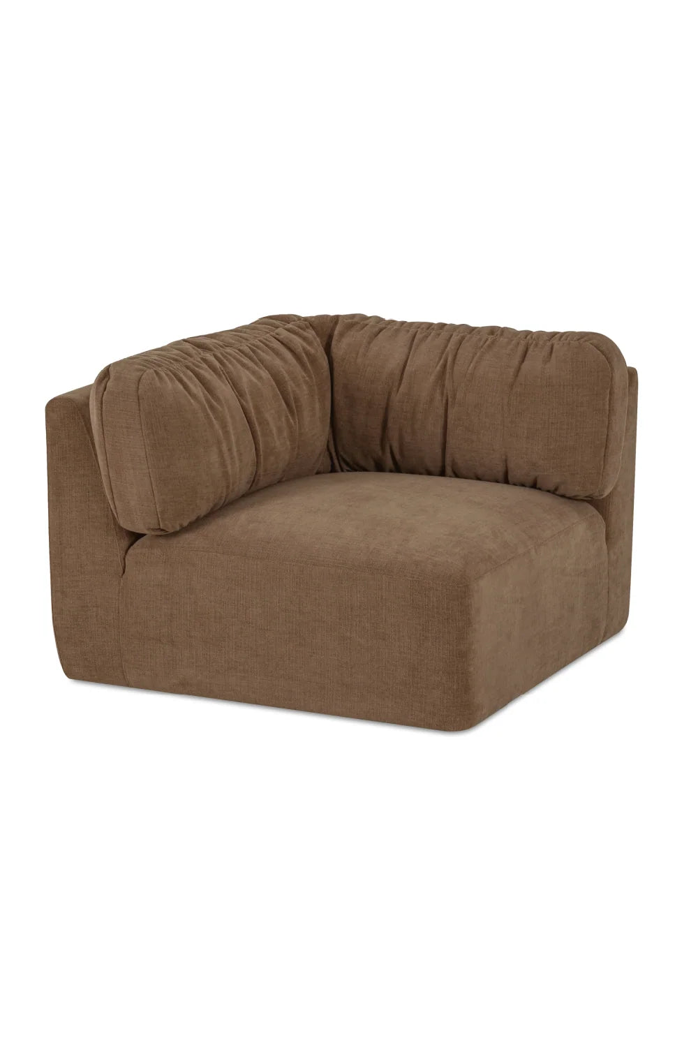 Luxury Matina Chenille Corner Sofa Modern Italian Style for Villa