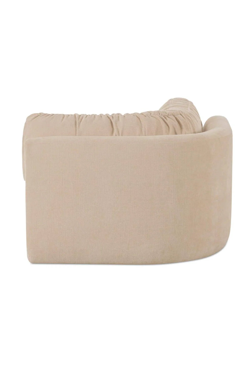Luxury Matina Chenille Corner Sofa Modern Italian Style for Villa