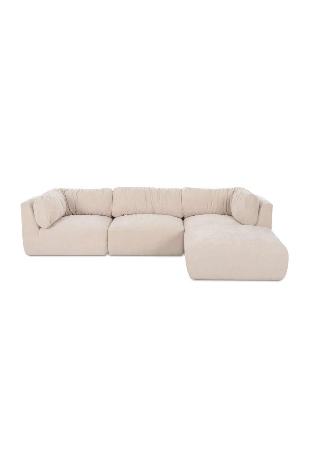 Luxury Matina Chenille Modular Sofa Modern Italian Style for Villa