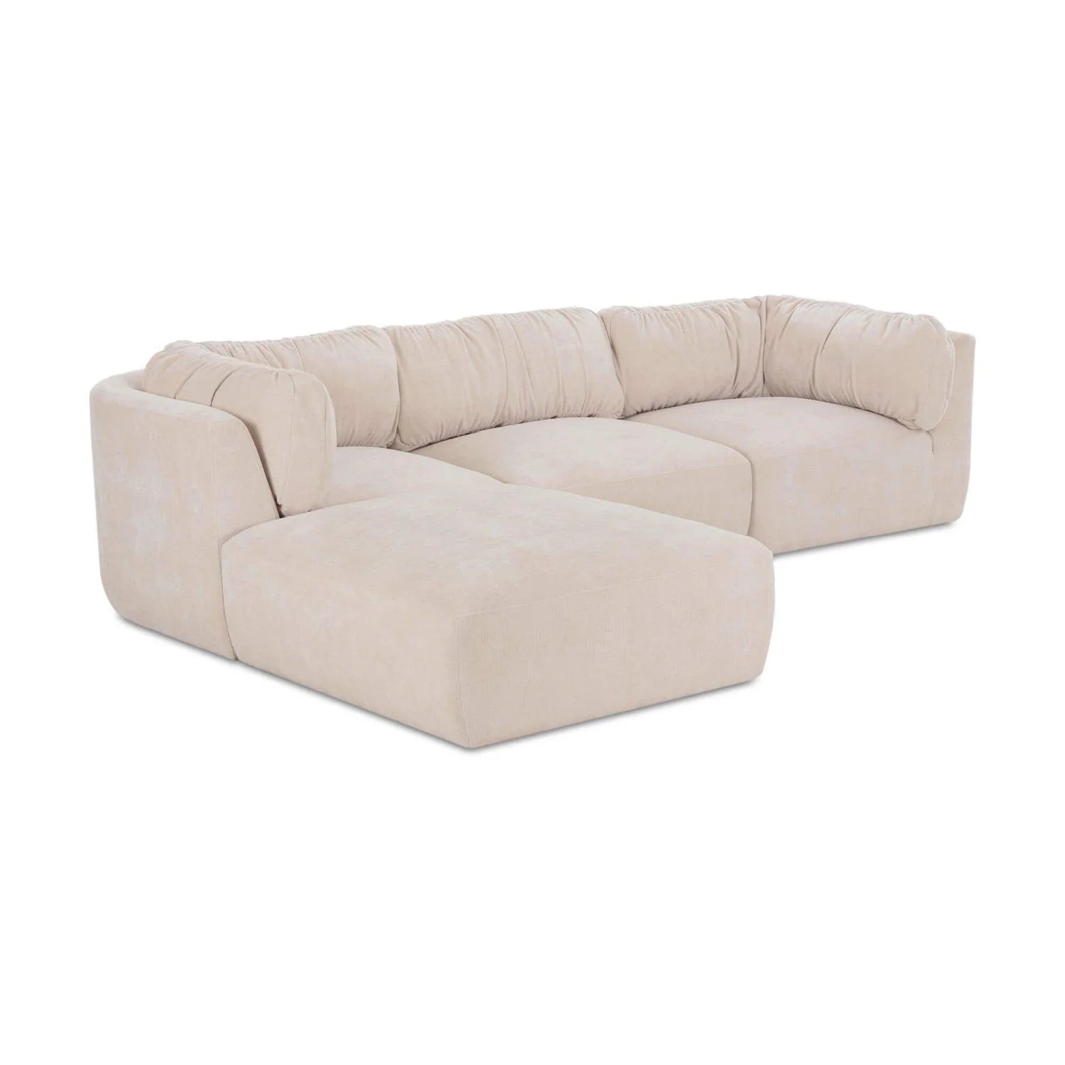 Luxury Matina Chenille Modular Sofa Modern Italian Style for Villa
