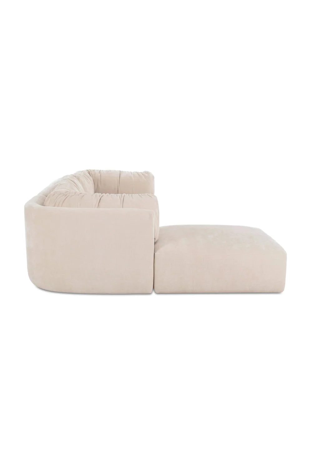 Luxury Matina Chenille Modular Sofa Modern Italian Style for Villa