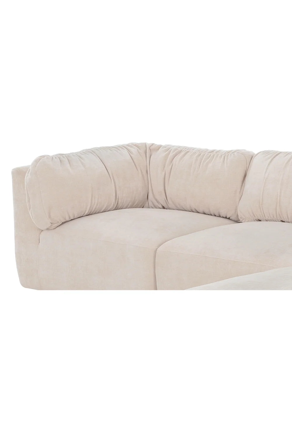 Luxury Matina Chenille Modular Sofa Modern Italian Style for Villa