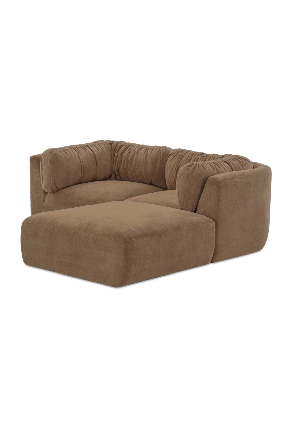 Luxury Matina Chenille Sectional Sofa Modern Italian Style for Villa