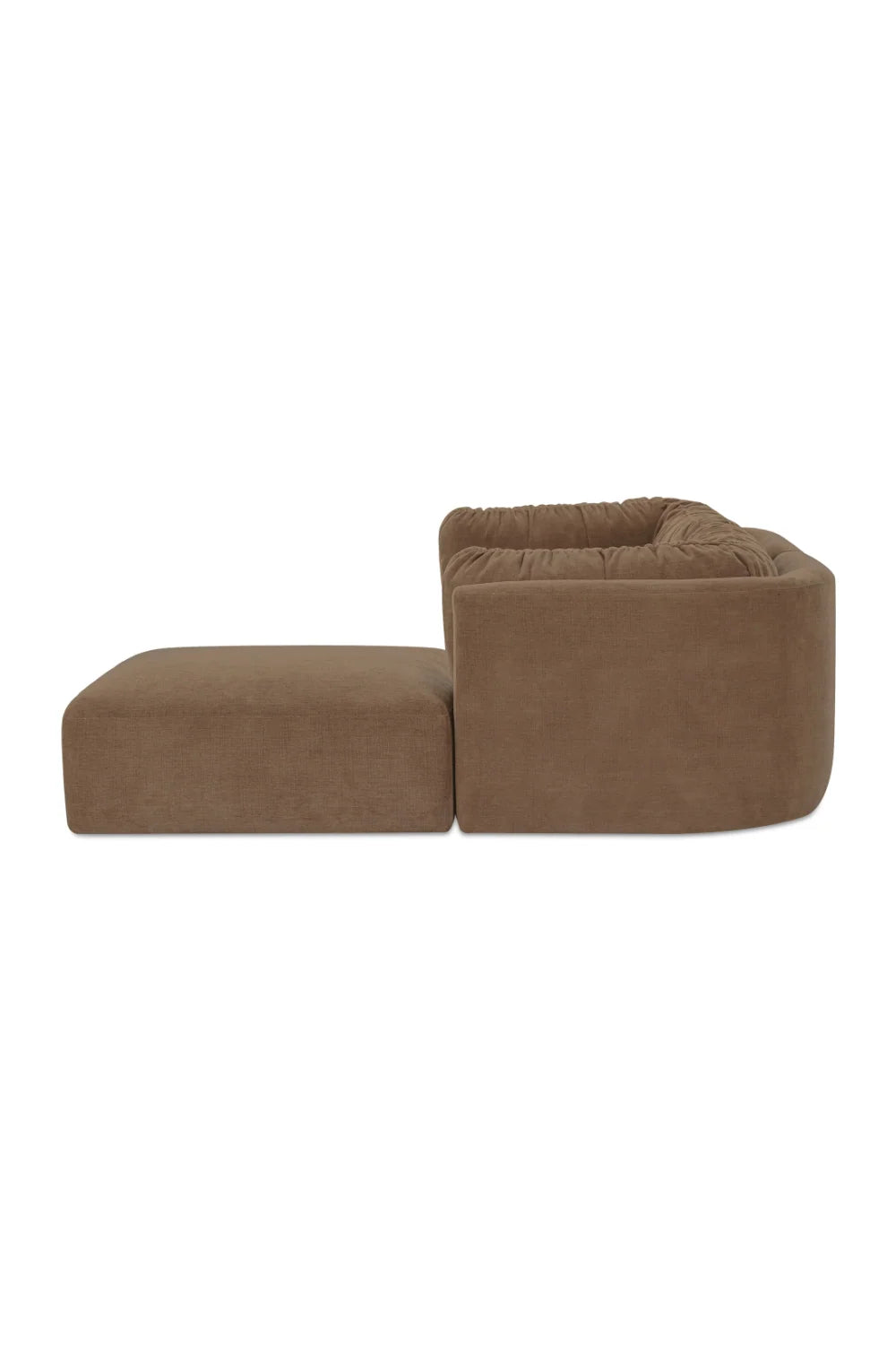 Luxury Matina Chenille Sectional Sofa Modern Italian Style for Villa