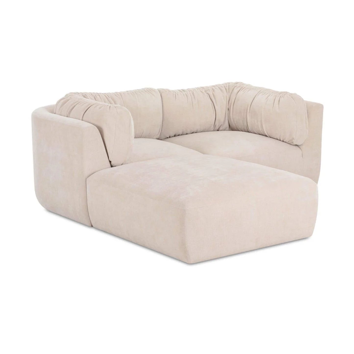 Luxury Matina Chenille Sectional Sofa Modern Italian Style for Villa
