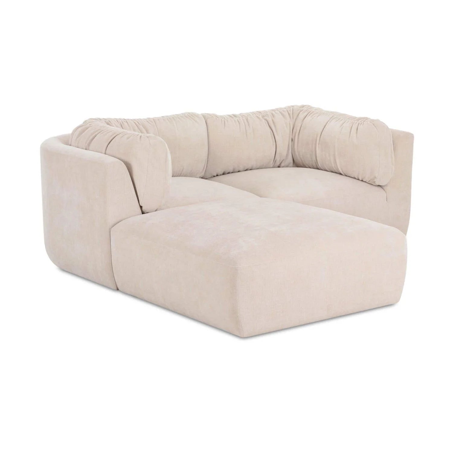 Luxury Matina Chenille Sectional Sofa Modern Italian Style for Villa