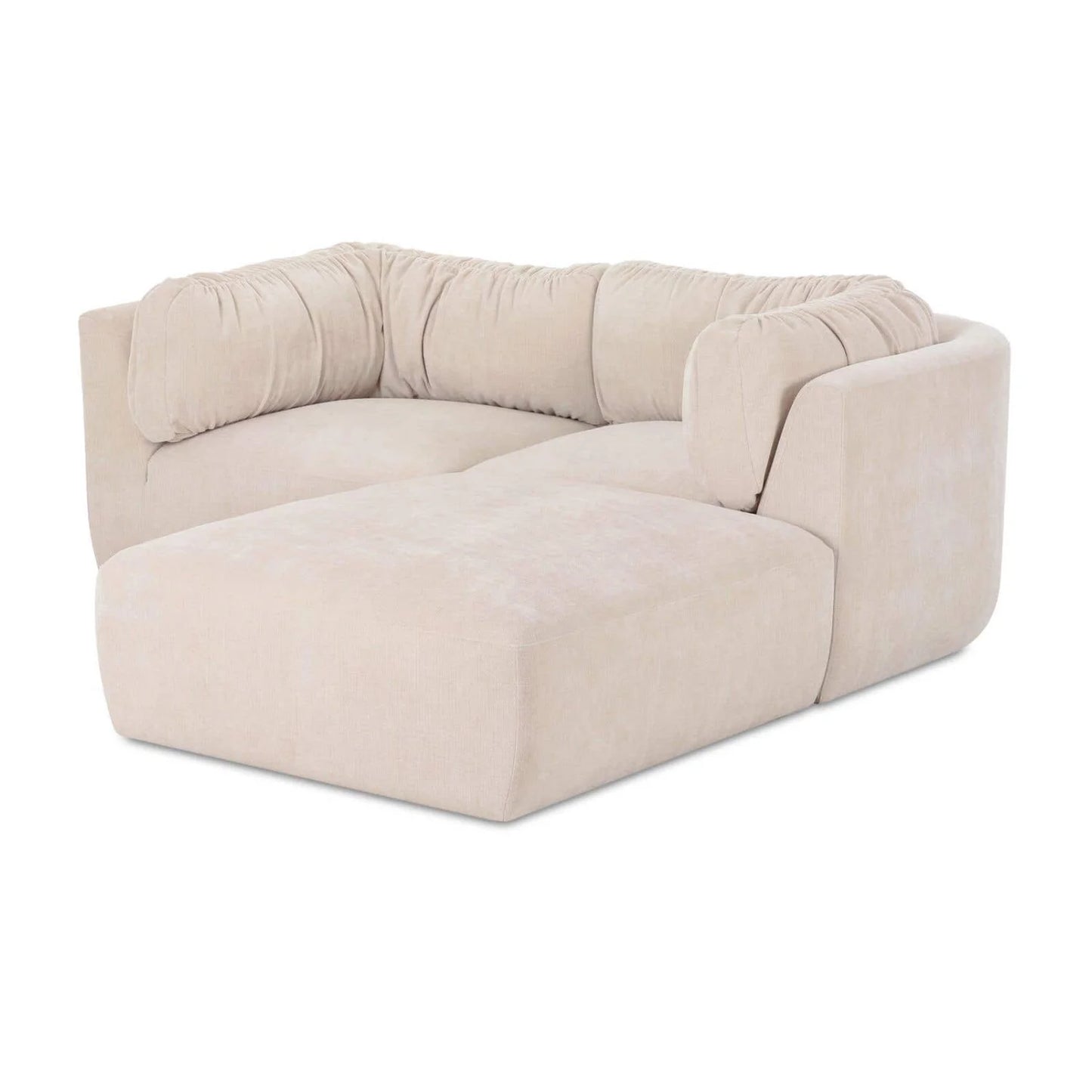 Luxury Matina Chenille Sectional Sofa Modern Italian Style for Villa