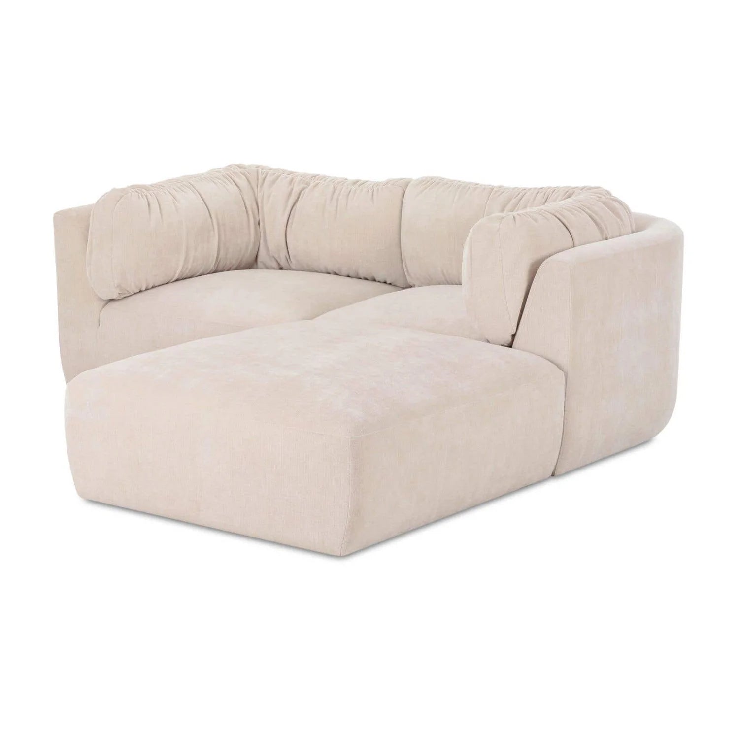 Luxury Matina Chenille Sectional Sofa Modern Italian Style for Villa