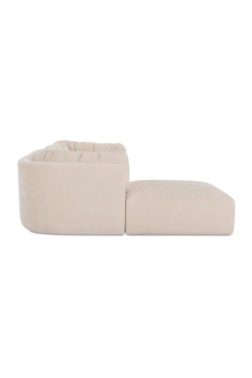Luxury Matina Chenille Sectional Sofa Modern Italian Style for Villa