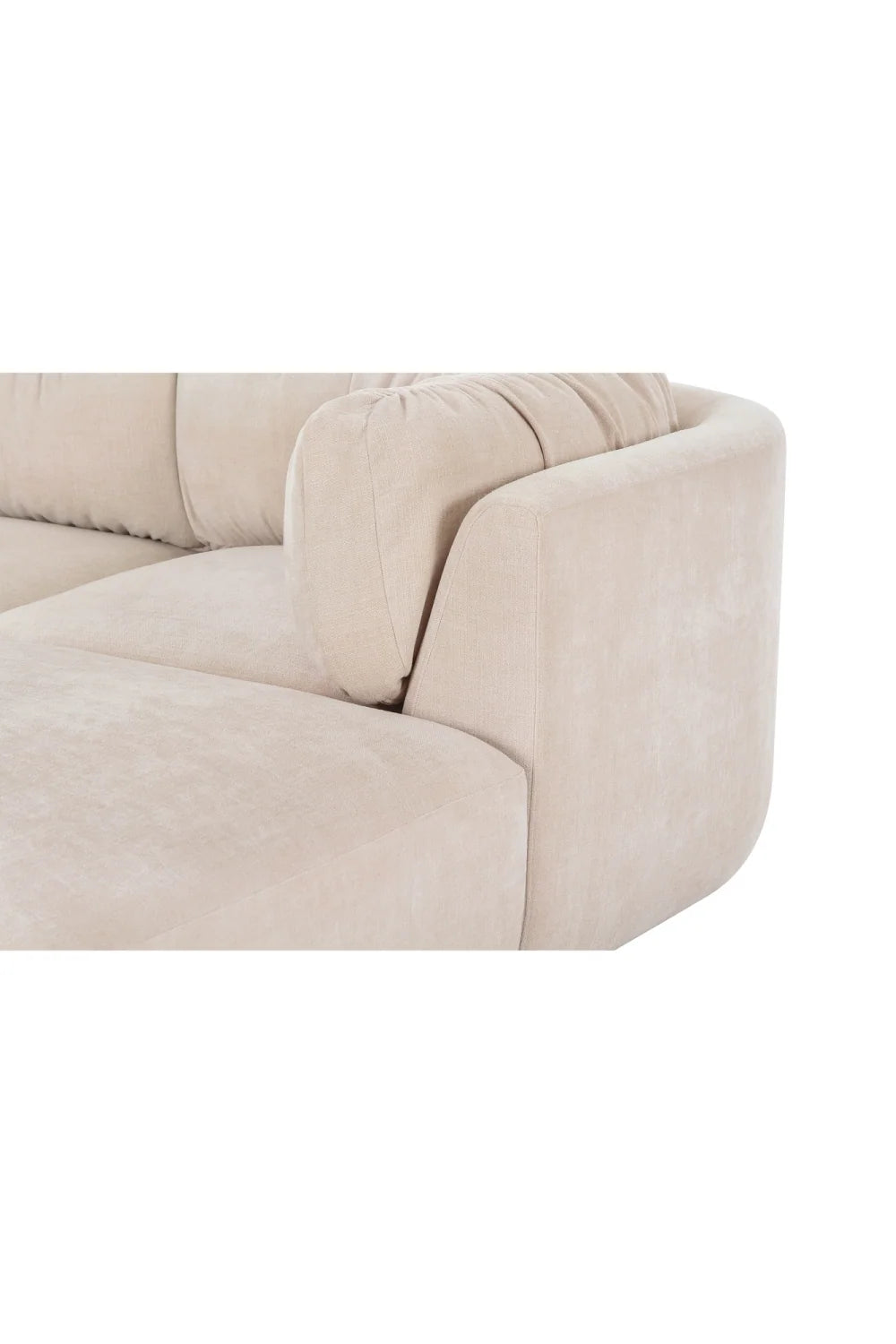 Luxury Matina Chenille Sectional Sofa Modern Italian Style for Villa