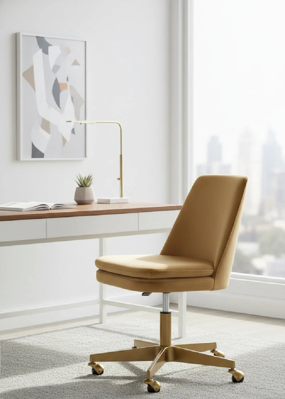 Luxury Matte Base Office Chair Modern Italian Style for Villa