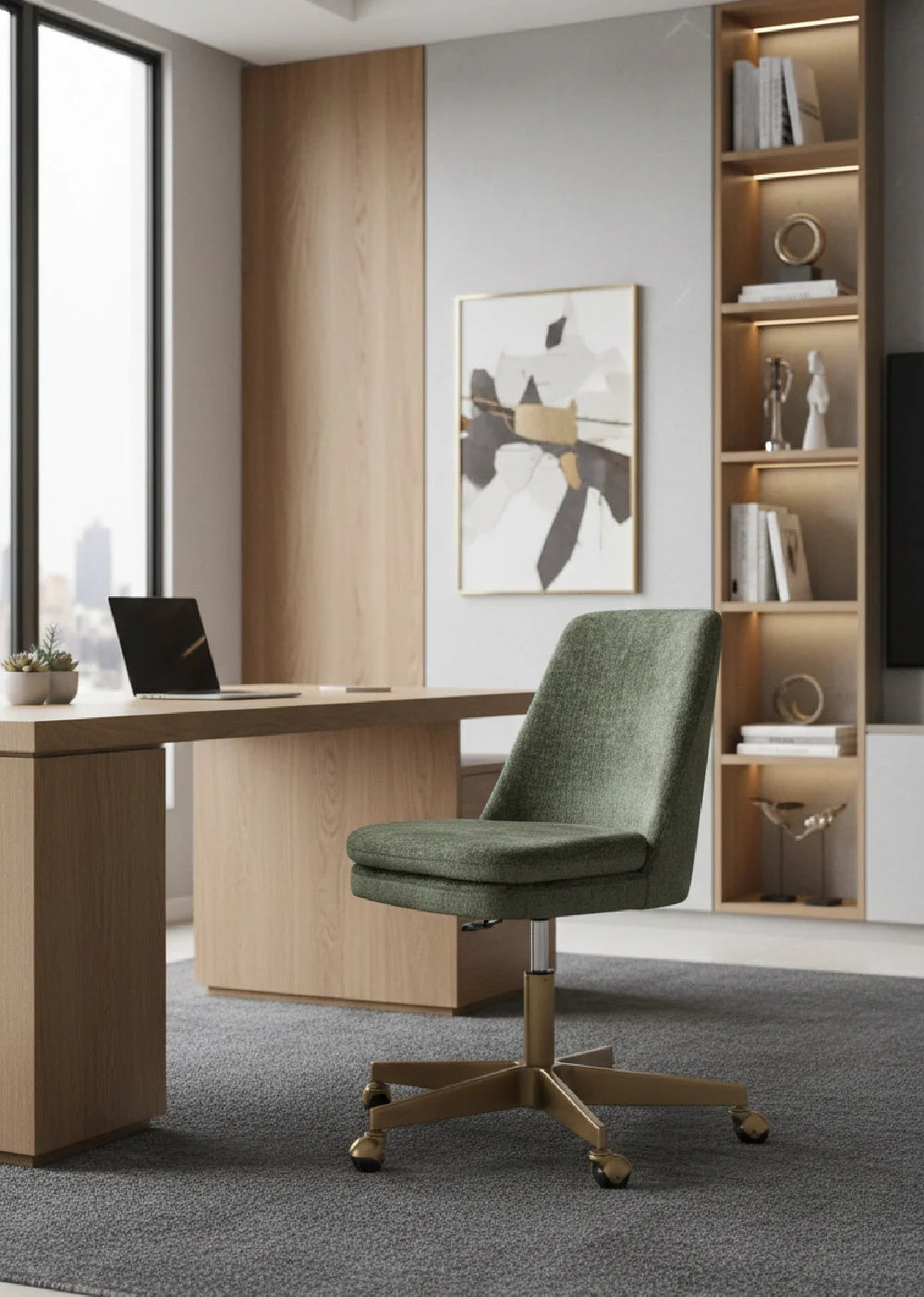 Luxury Matte Base Office Chair Modern Italian Style for Villa