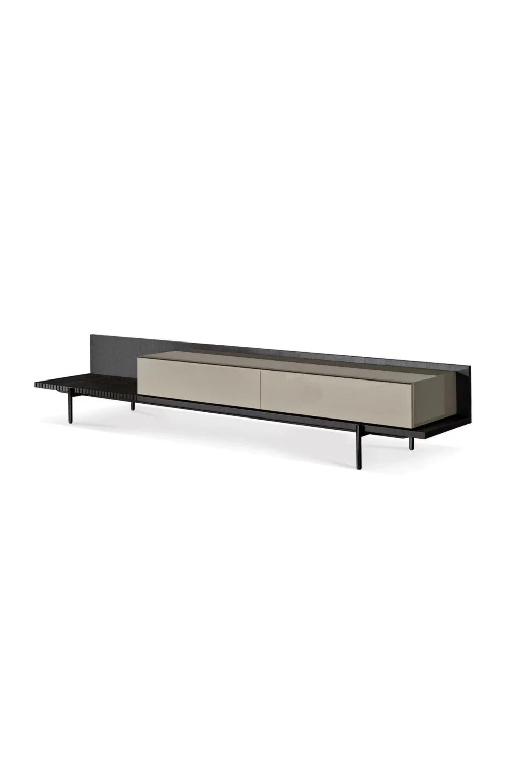 Luxury Matte Beige TV Cabinet Modern Italian Style for Villa