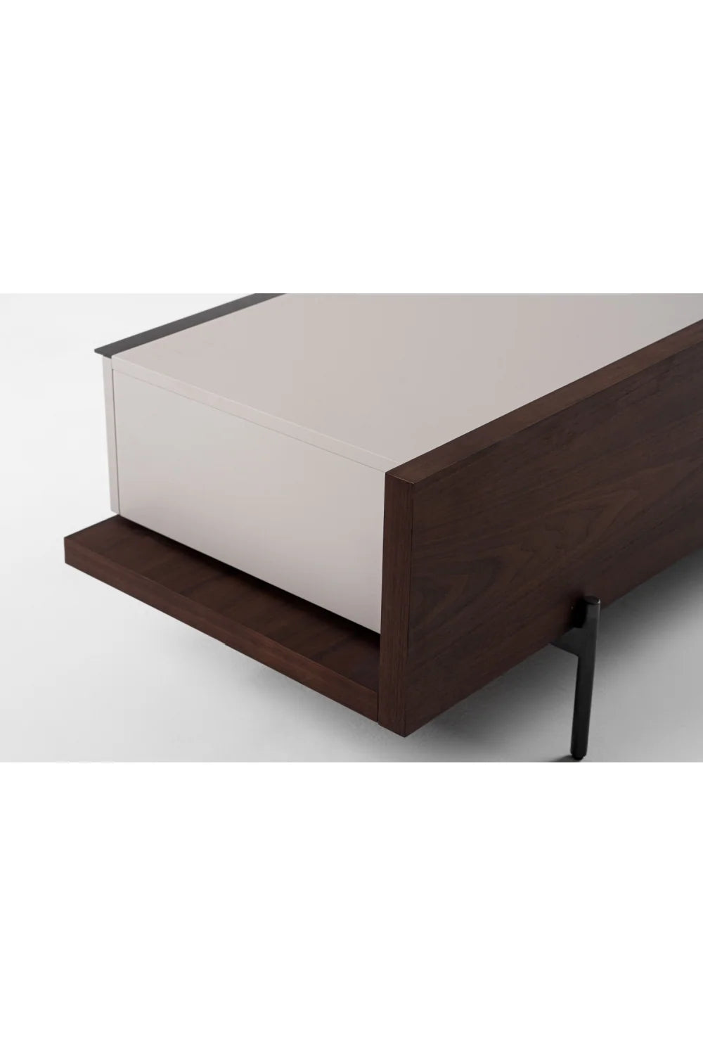 Luxury Matte Beige TV Cabinet Modern Italian Style for Villa