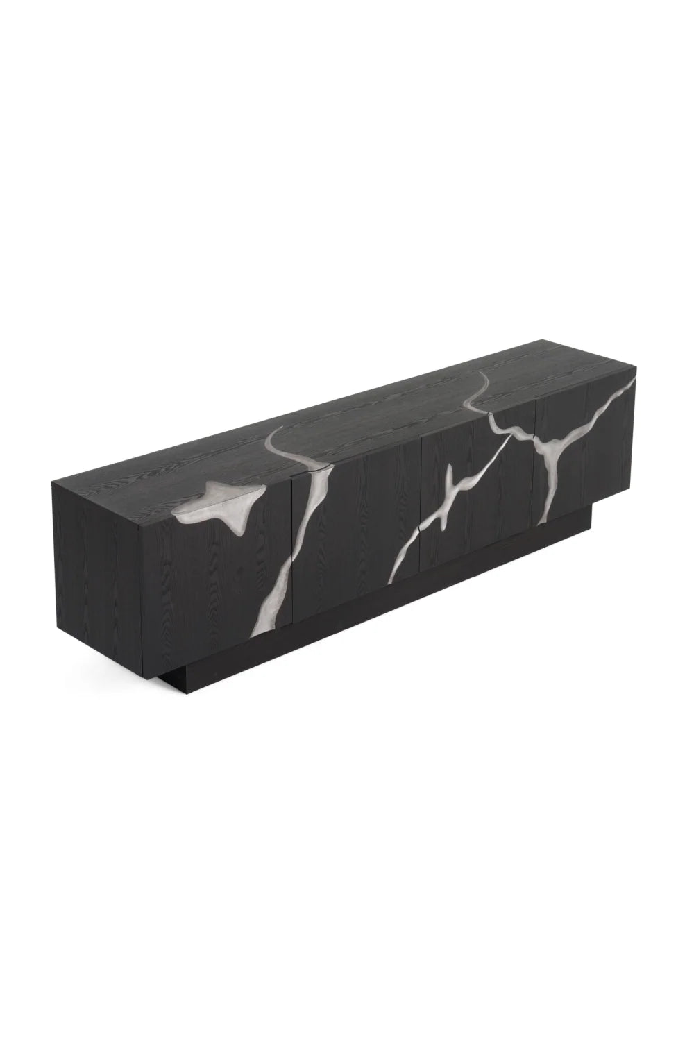 Luxury Matte Brown TV Stand Modern Italian Style for Villa
