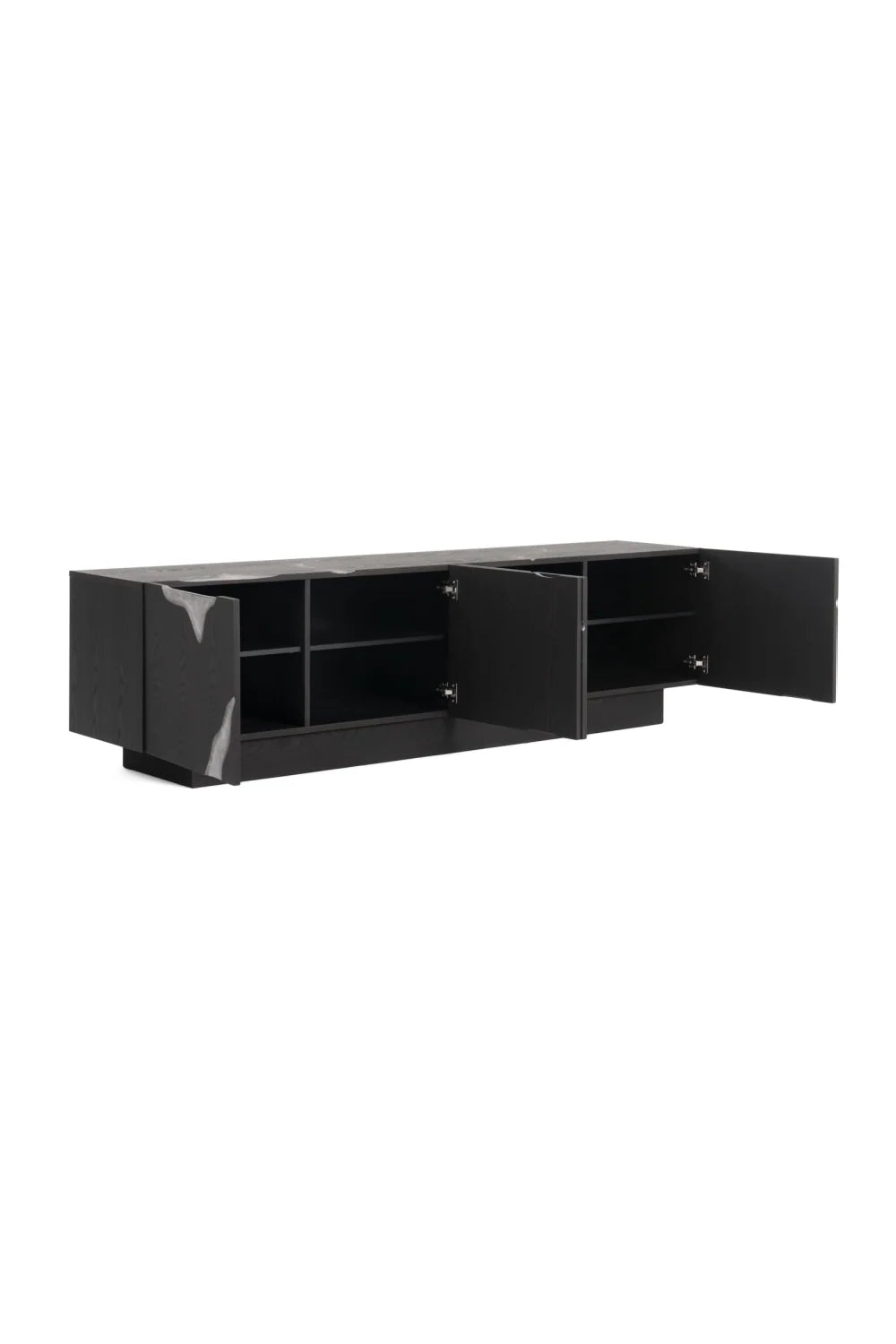 Luxury Matte Brown TV Stand Modern Italian Style for Villa