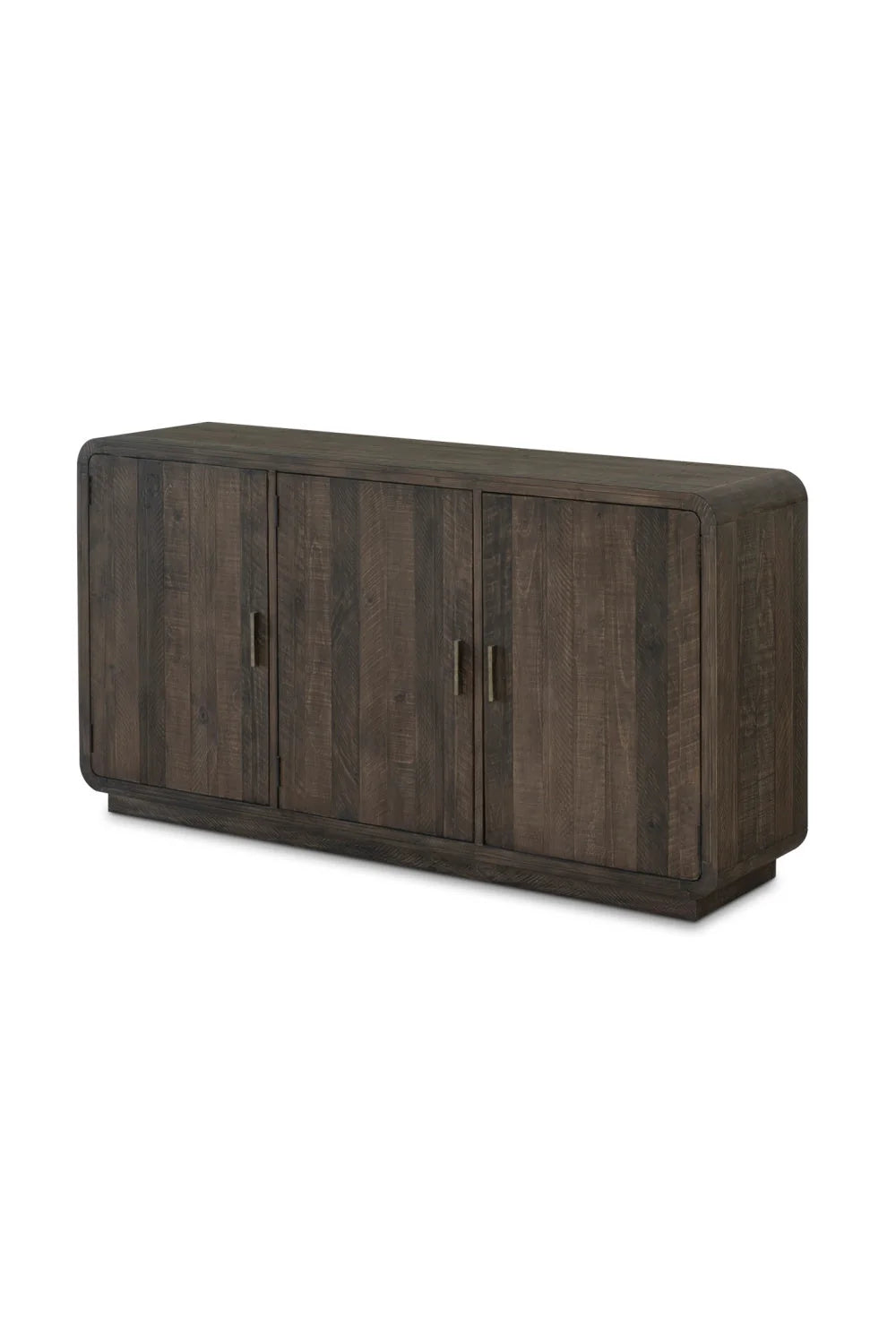 Luxury Matte Pine 3-Door Sideboard European Style for Villa