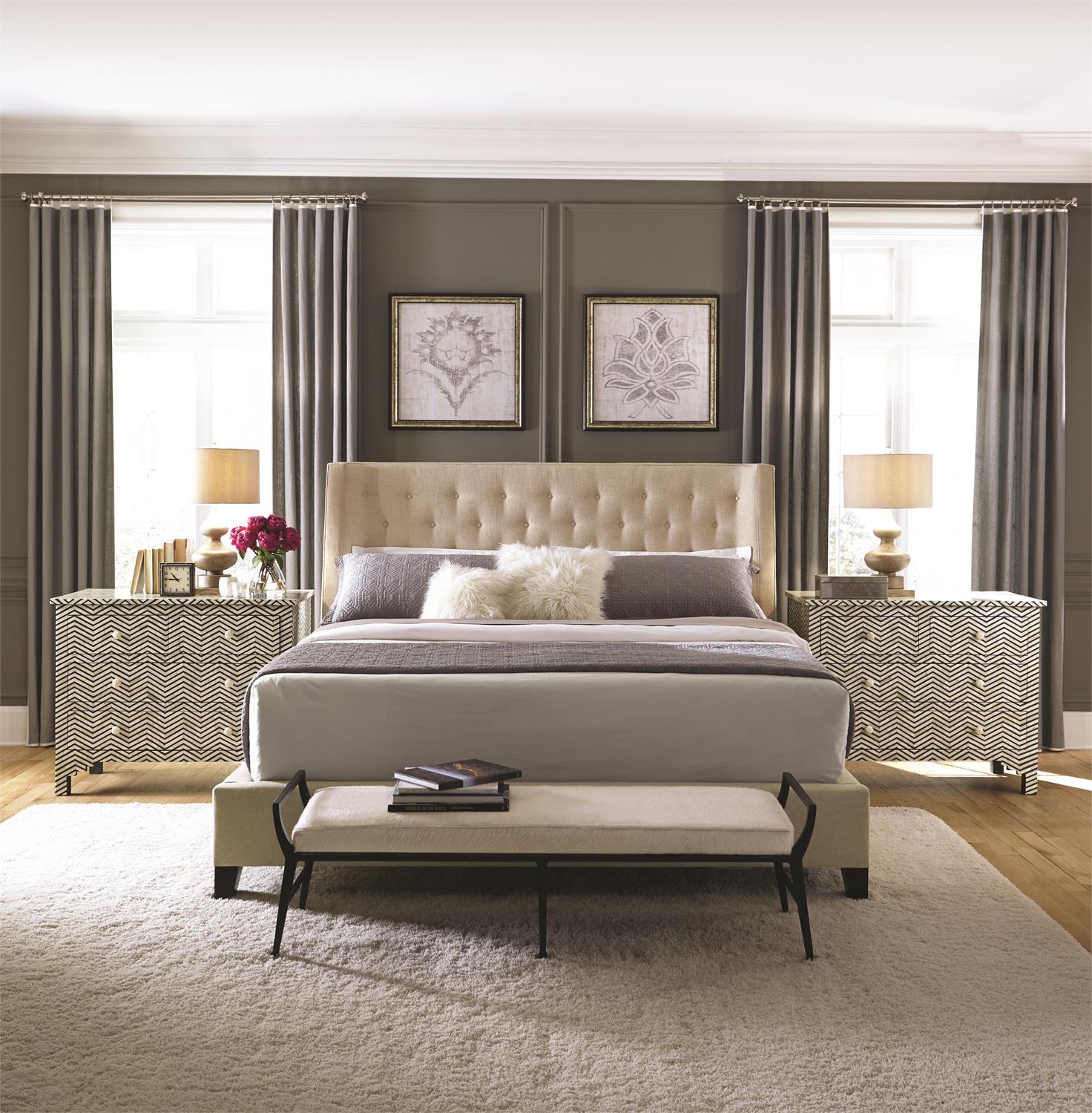 Luxury Maxime Fabric Shelter Bed Modern Italian Style for Villa