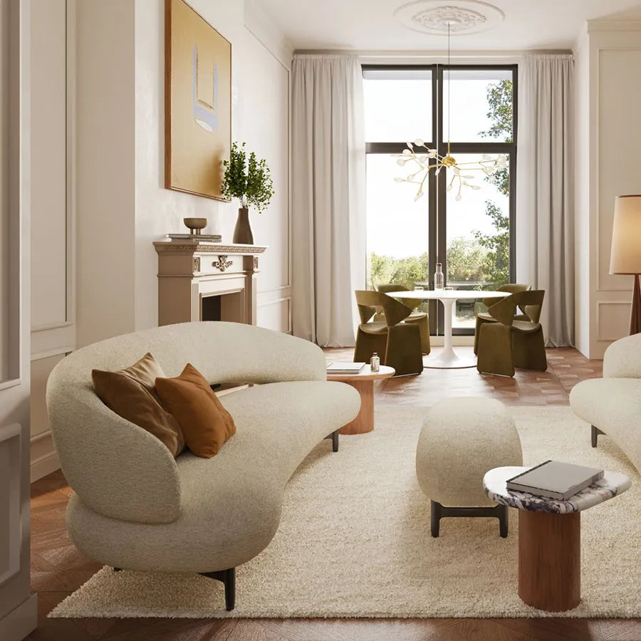 Luxury ME-SFC Muse 3-Seater Sofa Modern Italian Style for Villa