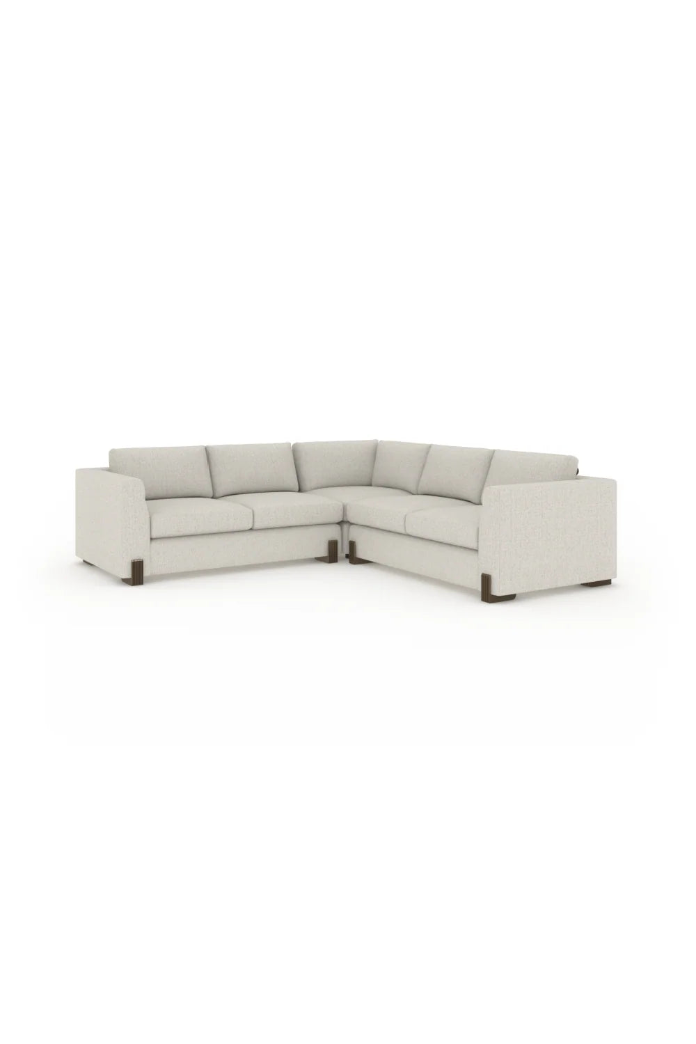 Luxury Melange Fabric Sectional Sofa Modern Italian Style for Villa