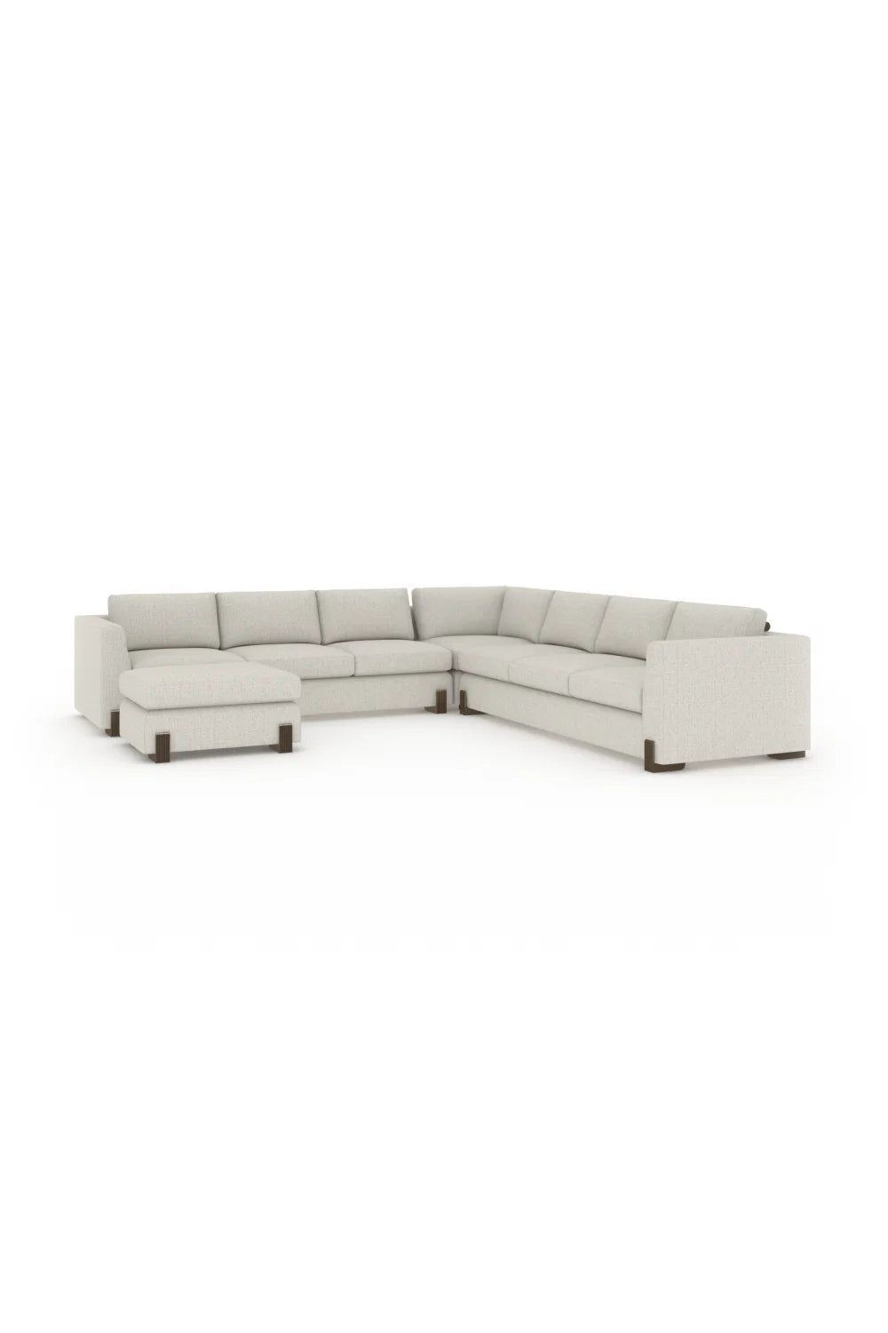 Luxury Melange Fabric Sectional Sofa Modern Italian Style for Villa
