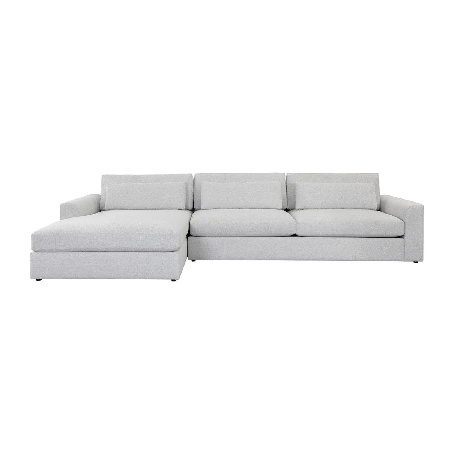 Luxury Merrick Fabric Left Sofa Chaise Modern Italian Style for Villa