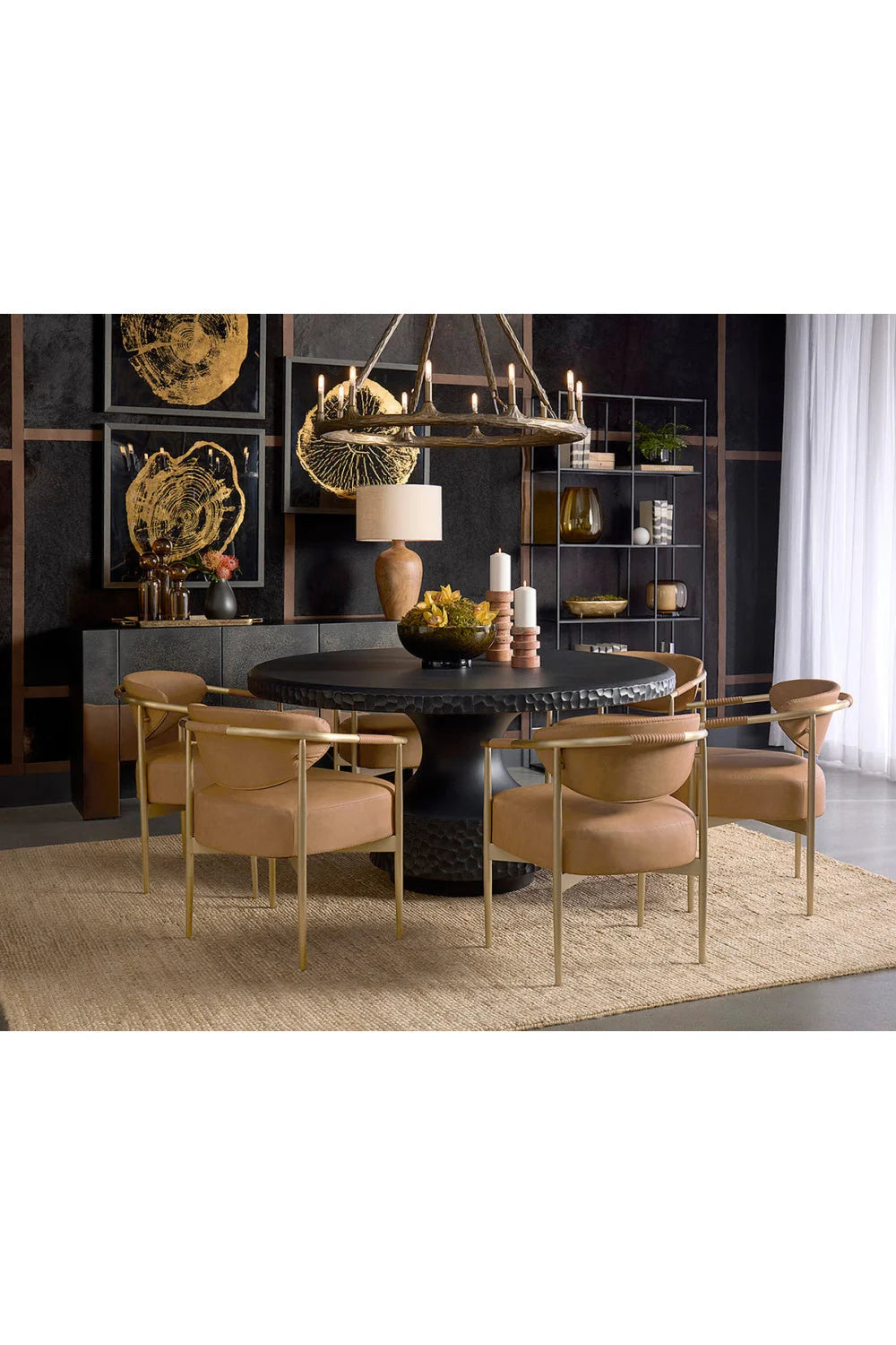 Luxury Mersin Concrete Dining Table Modern Italian Style for Villa