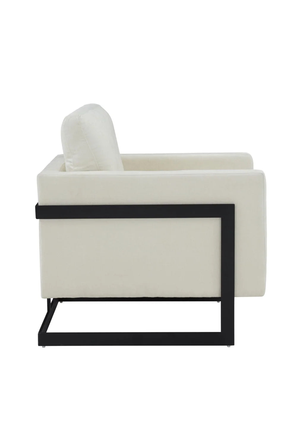 Luxury Metal Framed Accent Chair Modern Italian Style for Villa